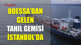 Odessa'dan gelen tahıl gemisi İstanbul'da